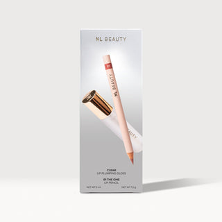 Duo of lip gloss and lip pencil